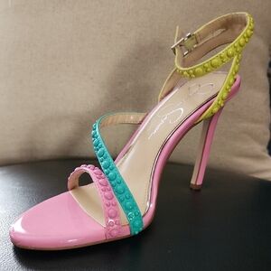 Colorful Women's Strappy High Heel Sandals